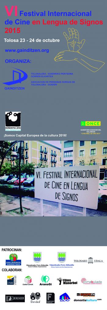 VI Festival Internaional de Cine en Lengua de Signos en Tolosa