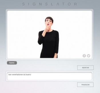 Signslator, primer traductor online de español a lengua de signos